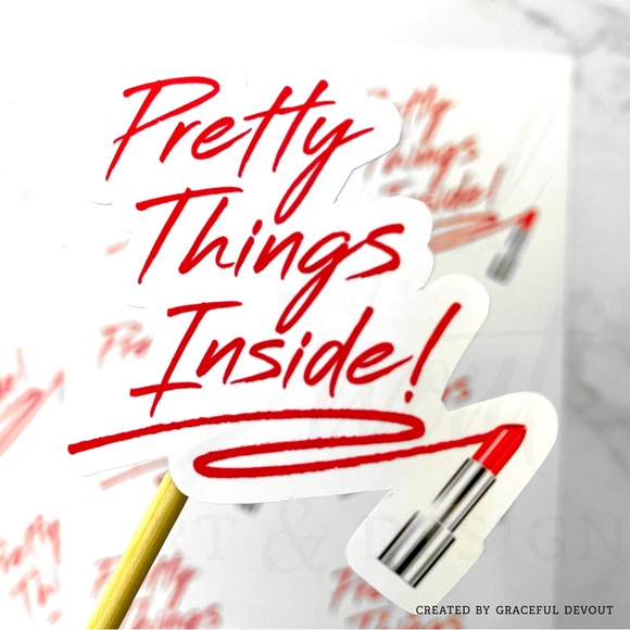Pretty Things Inside!- Sticker 2" (inches) (96ct.)  [GD45-96] - Picture 1 of 4
